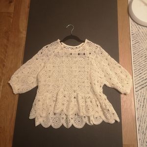 Zara crochet top
